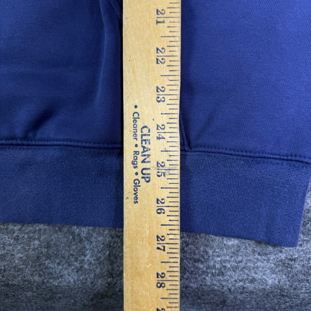 Nike Swoosh Pullover Hoodie Navy Blue Embroidered Logo Mens XL Vintage Style - Picture 5 of 7